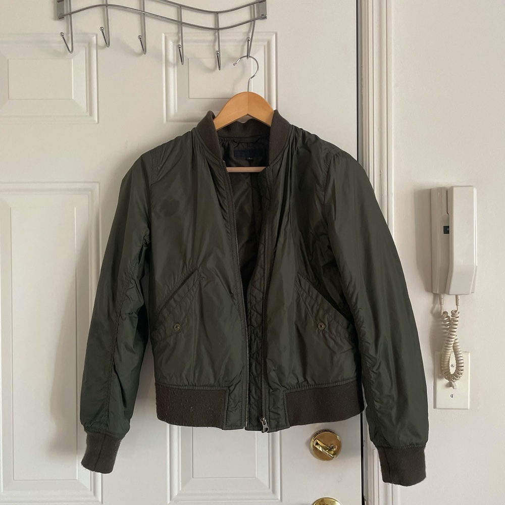 Uniqlo Bomber Jacket, Olivia green